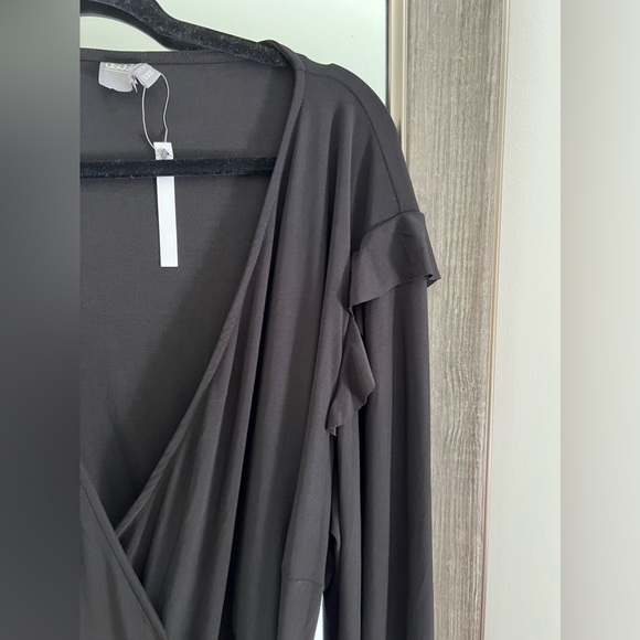 ASOS CURVE Black wrap dress size 24 NWT - Picture 10 of 12